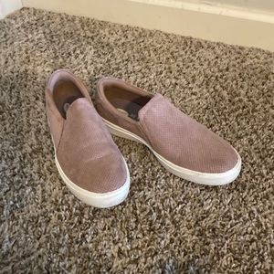 Womens Dr Scholls Slip On Mauve Sneakers, size 7.5